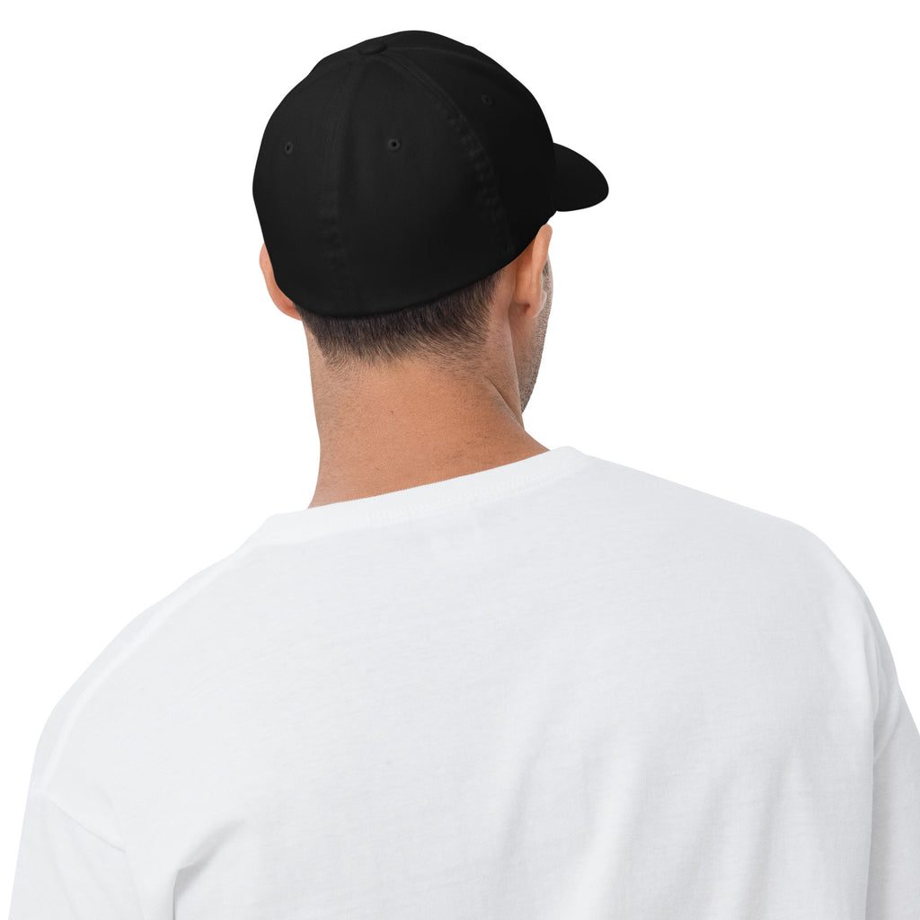 Lights Out Cap in Black, back, white embroidered LIGHTS OUT logo