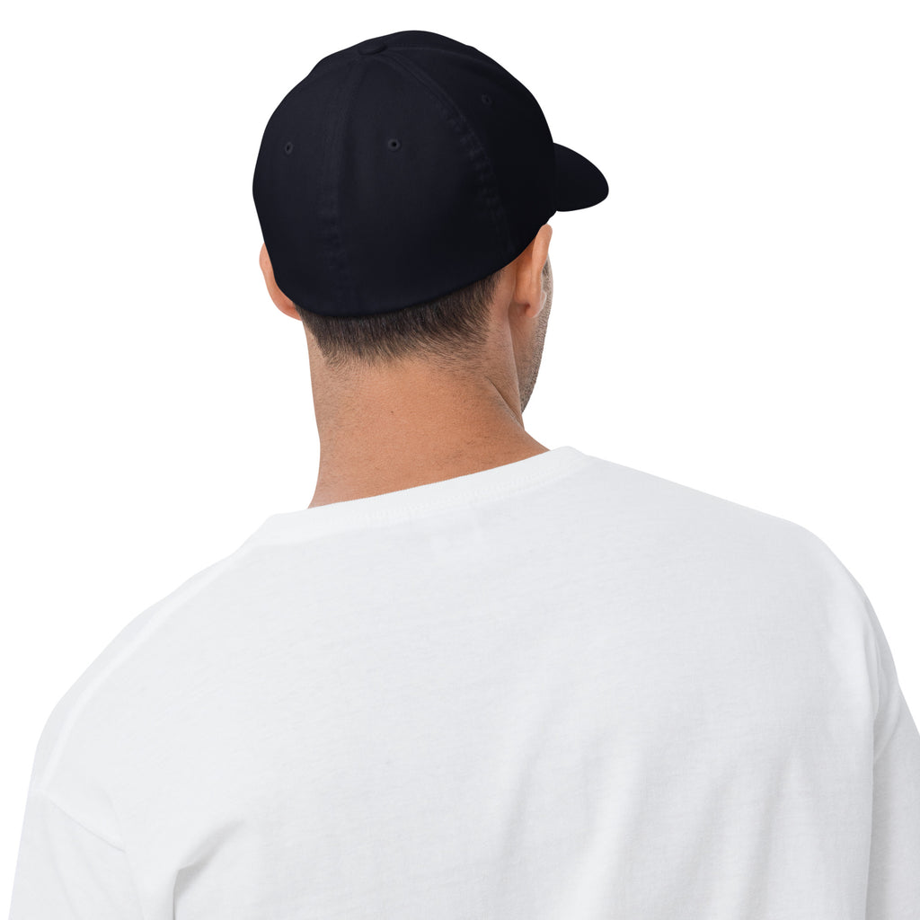 Lights Out Cap in Dark Navy, back, white embroidered LIGHTS OUT logo