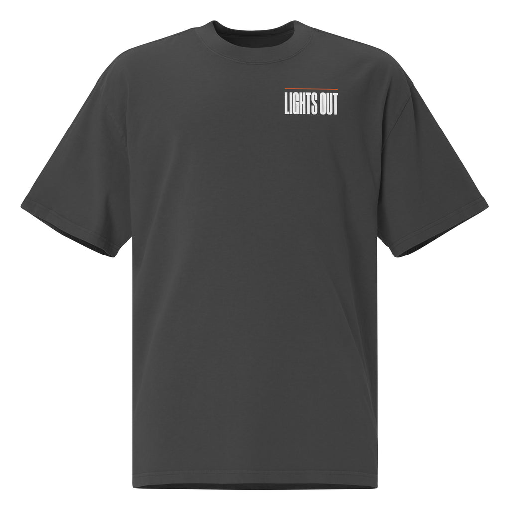 Lights Out Heavyweight Tee - Faded Black & Coal