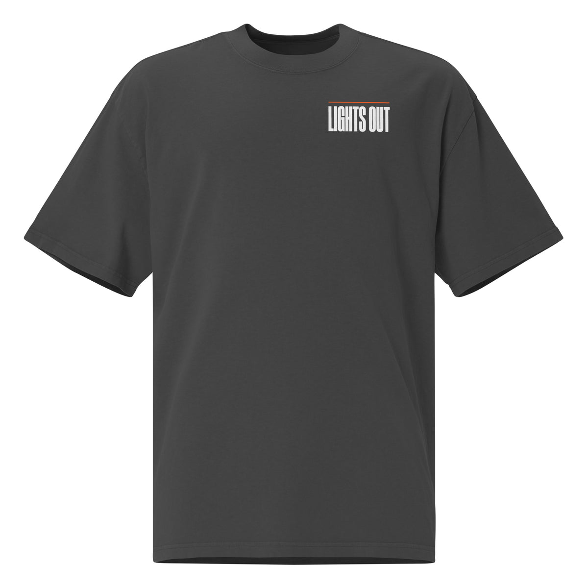 Lights Out Heavyweight Tee - Faded Black & Coal