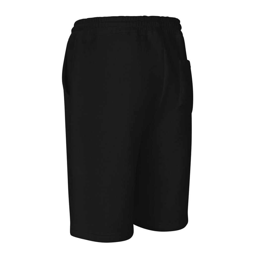 Lights Out Shorts in Black, left side, rear angle, plain