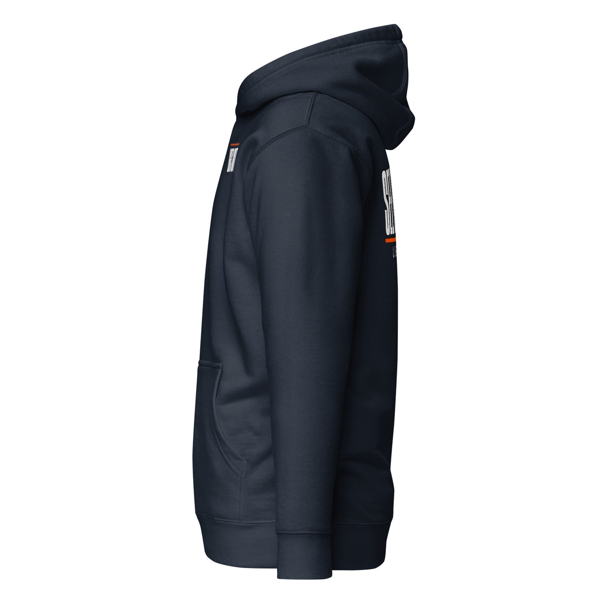 Lights Out Heavyweight Hoodie in Navy Blazer, side view