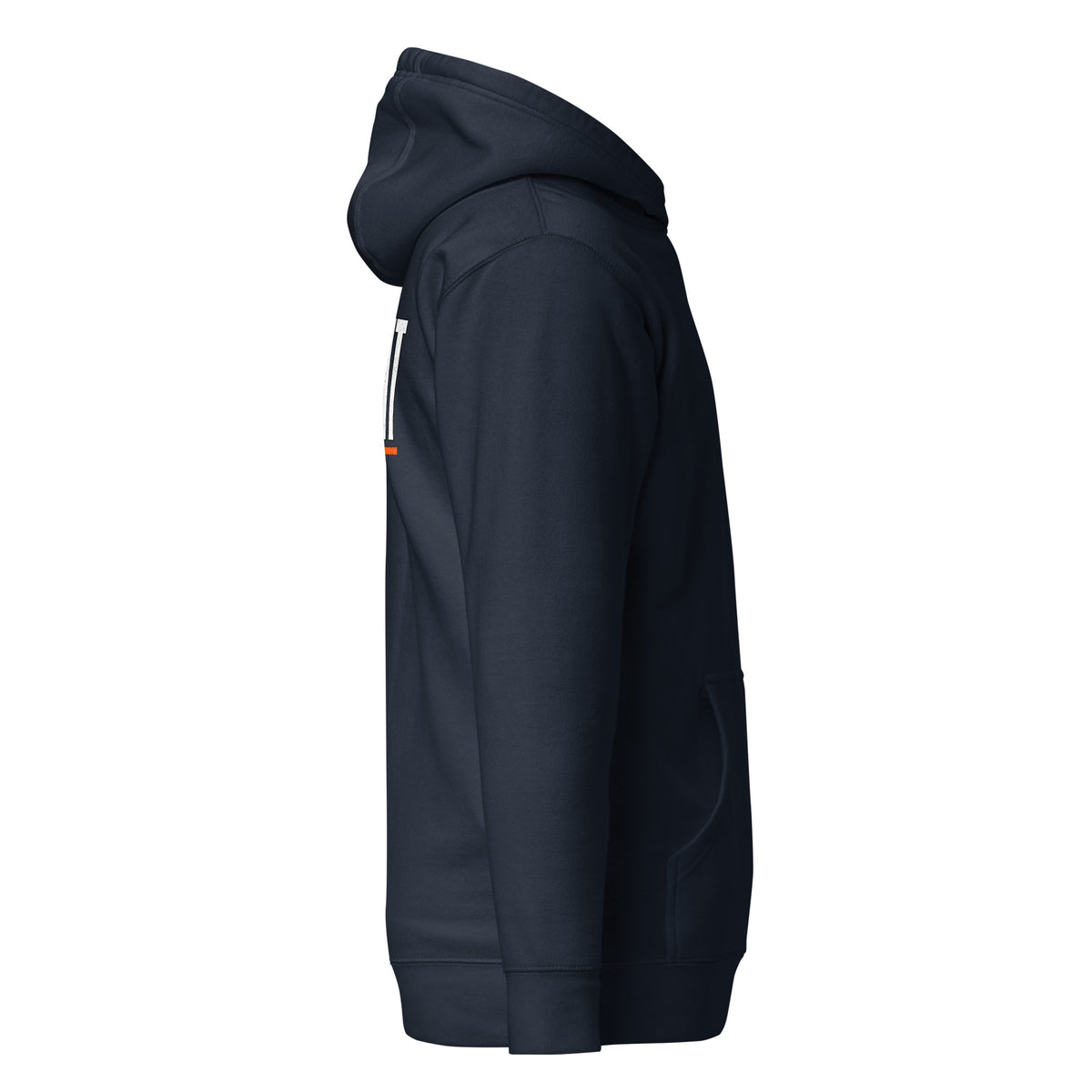 Lights Out Heavyweight Hoodie in Navy Blazer, side view